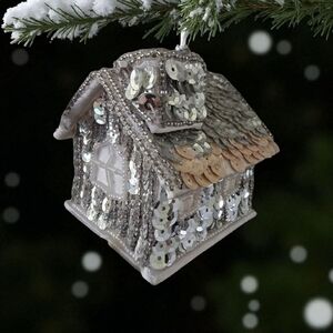 Sequins House Ornament handcrafted for Silvestri Silver